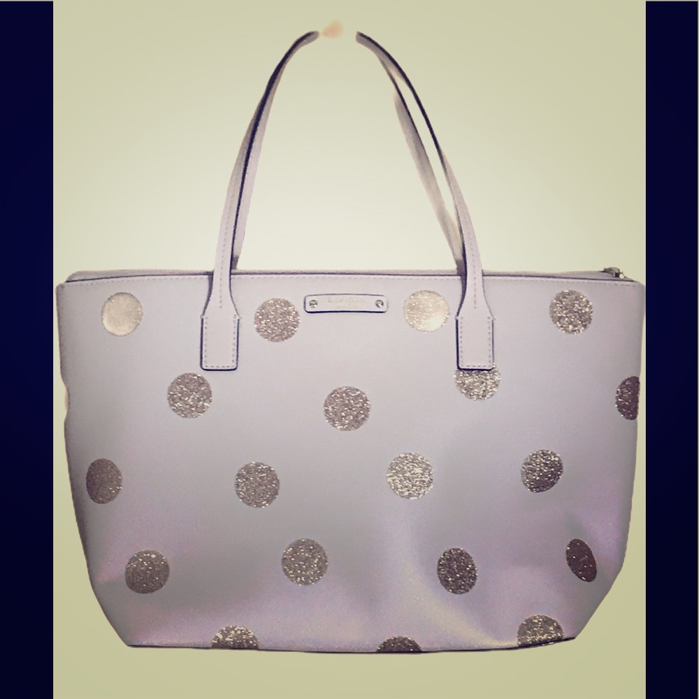 Kate Spade large glitter dot purse in pink…